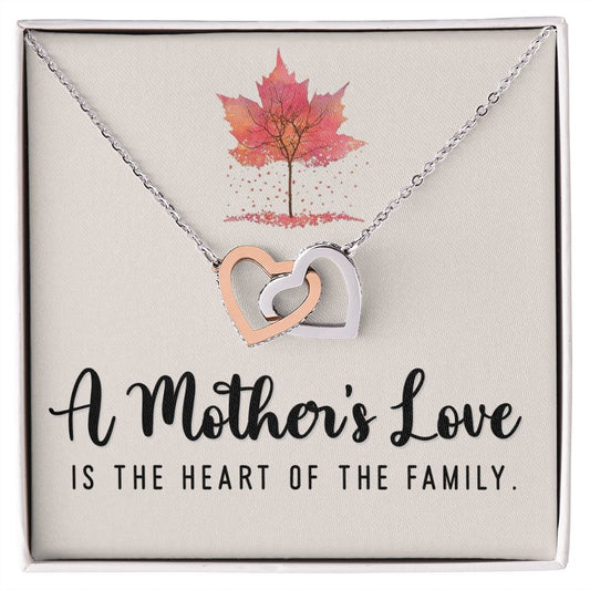 Interlocking Hearts Necklace Gift For Mom